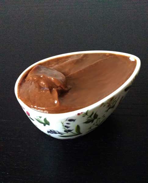 Crema pastelera de chocolate